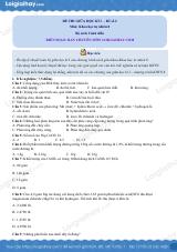 Đề thi giữa kì 1 KHTN 8 Cánh diều - Đề số 2